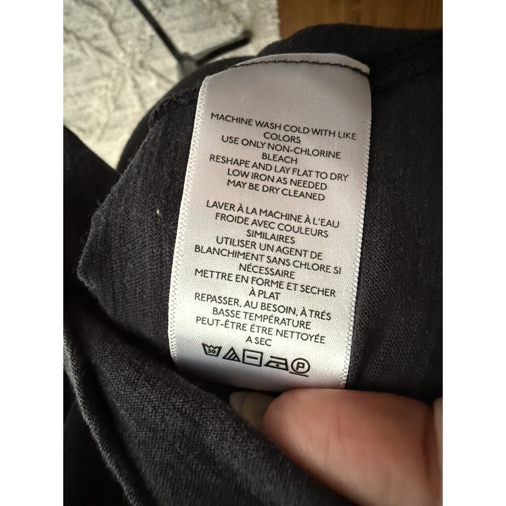 Pilcro By Anthropologie Gray Mineral Wash Side Tie Athletic Tshirt Womens Size M - Picture 8 of 9